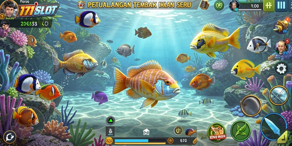 Gameplay seru menembak ikan dalam <strong>171SLOT</strong>.