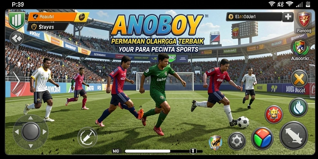 Tampilan gameplay ANOBOY yang seru dan penuh aksi.