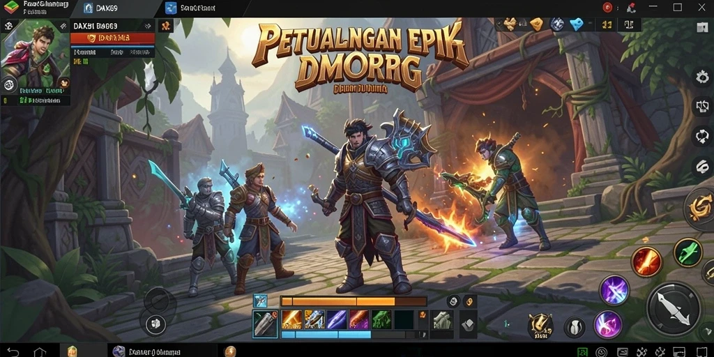 Tampilan grafis menakjubkan dari gameplay DAX69 yang seru.