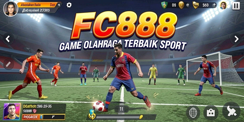 Screenshot FC888 menampilkan gameplay seru dalam berbagai olahraga.