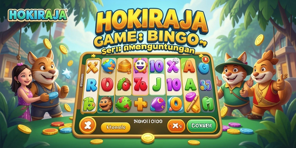 Gameplay HOKIRAJA yang seru dan menantang dalam permainan Bingo.
