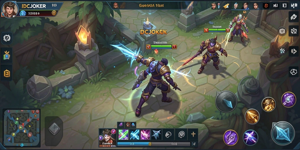 Tangkapan layar gameplay seru dari IDCJOKER di arena MOBA.