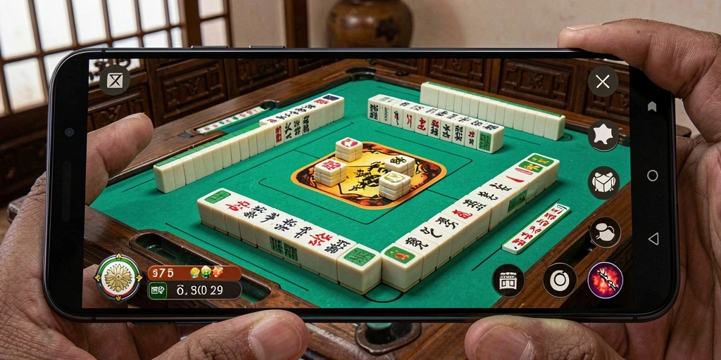 Tampilan gameplay seru dalam RP62RP yang penuh tantangan Mahjong.