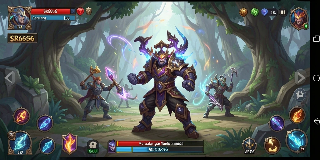 Tampilan gameplay ARPG yang mendebarkan dari SR6666.