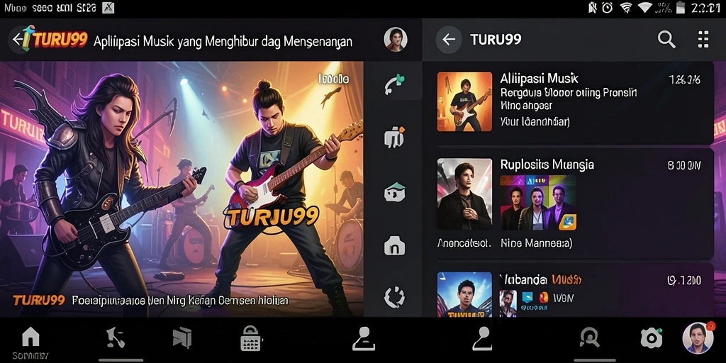 Tampilan gameplay TURU99 dengan interaksi permainan musik yang menyenangkan.