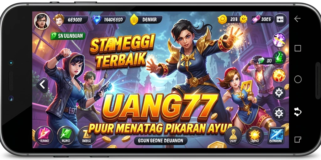 Screenshot menampilkan momen strategis dalam UANG77 yang mendebarkan.
